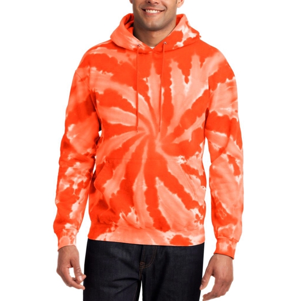 Orange color option for Port & Company® Tie Dye Hoodie Sweatshirt