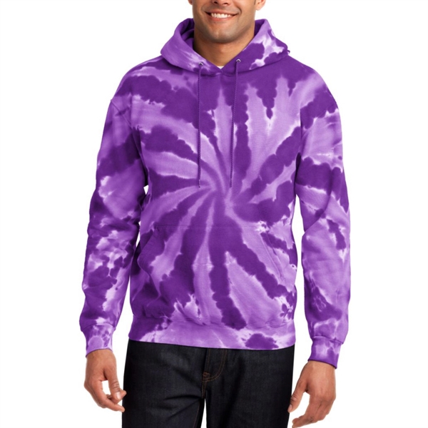 Purple color option for Port & Company® Tie Dye Hoodie Sweatshirt