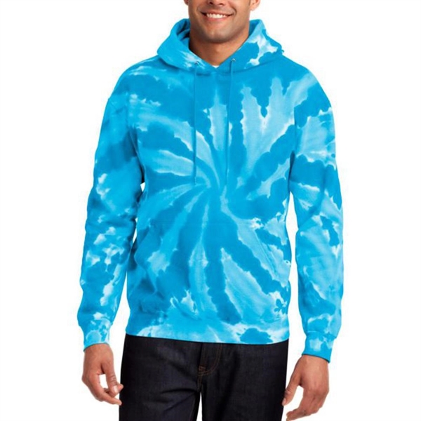 Turquoise color option for Port & Company® Tie Dye Hoodie Sweatshirt
