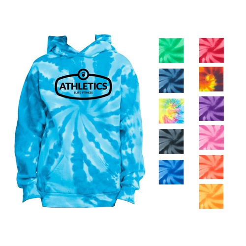 Main photo of Port & Company® Youth's Tie Dye Hoode Sweatshirt