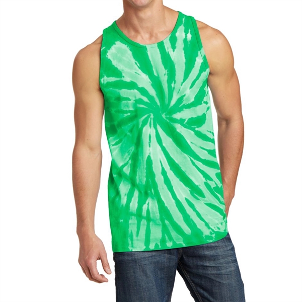 Kelly color option for Customizable Tie Dye Tank Top