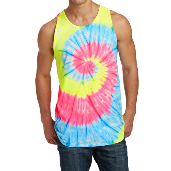 Rainbow color option for Customizable Tie Dye Tank Top
