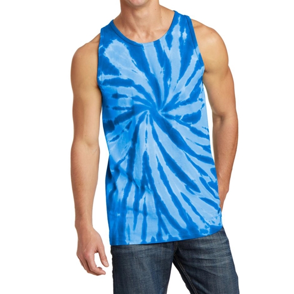 True Royal color option for Customizable Tie Dye Tank Top