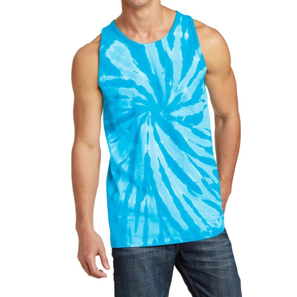 Turquoise color option for Customizable Tie Dye Tank Top