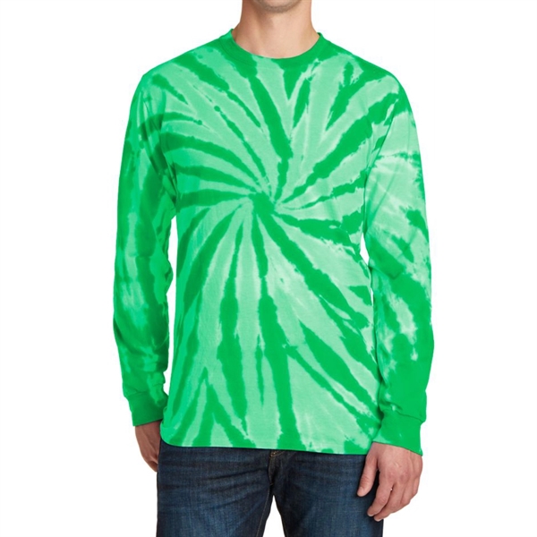 Kelly color option for Classic Tie Dye Long Sleeve Tee