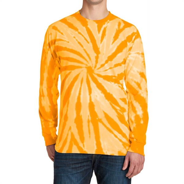 Orange color option for Classic Tie Dye Long Sleeve Tee
