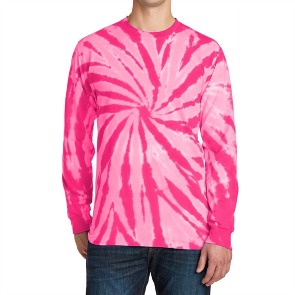 Pink color option for Classic Tie Dye Long Sleeve Tee