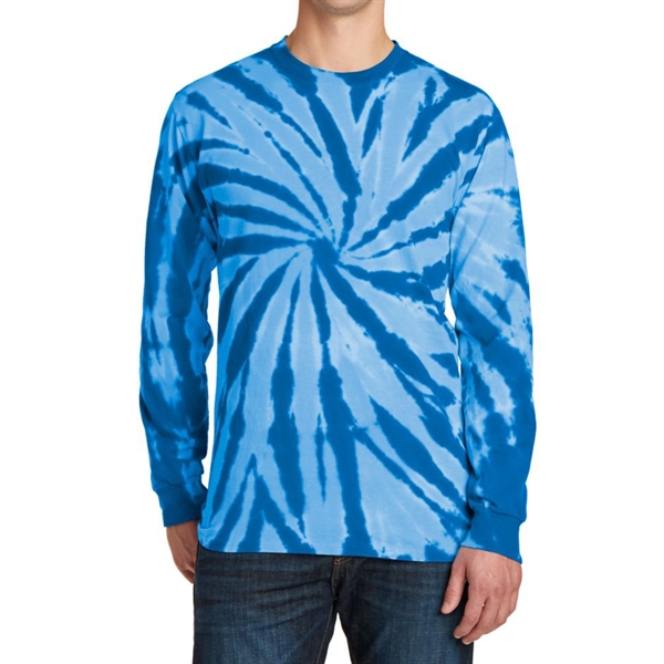 Royal Blue color option for Classic Tie Dye Long Sleeve Tee