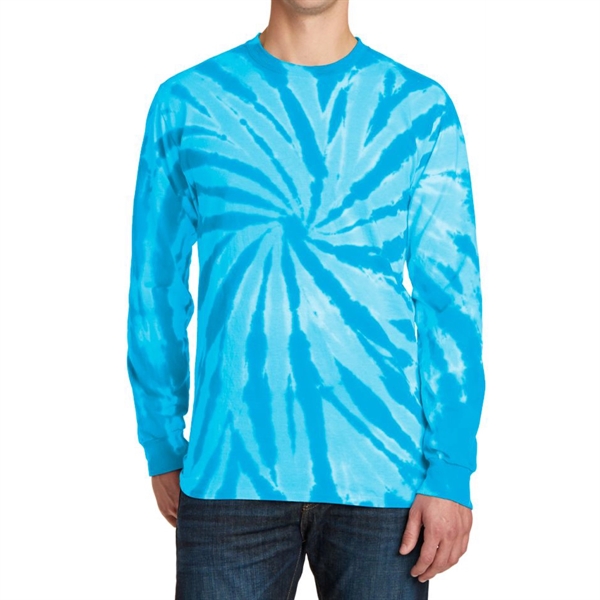 Turquoise color option for Classic Tie Dye Long Sleeve Tee