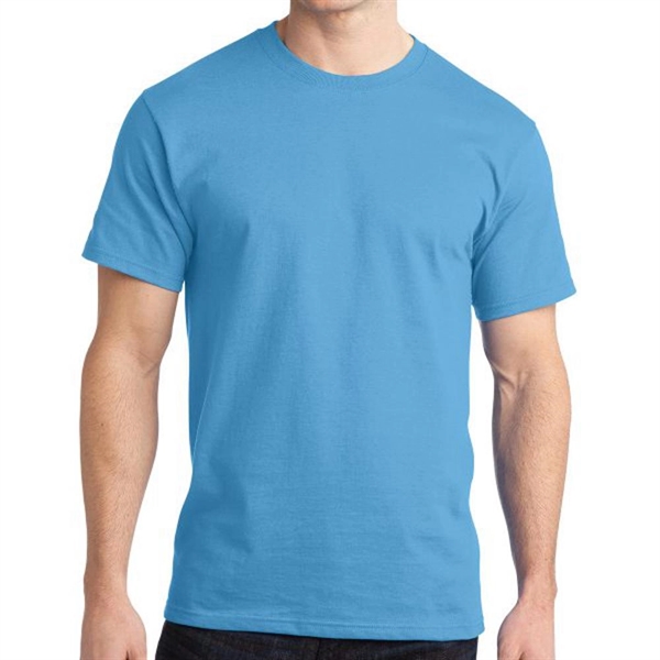Aquatic Blue color option for Port & Company® Ringspun Cotton T Shirt