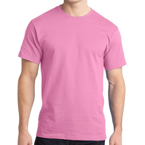 Candy Pink color option for Port & Company® Ringspun Cotton T Shirt