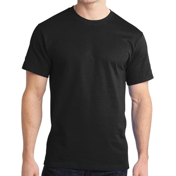 Jet Black color option for Port & Company® Ringspun Cotton T Shirt