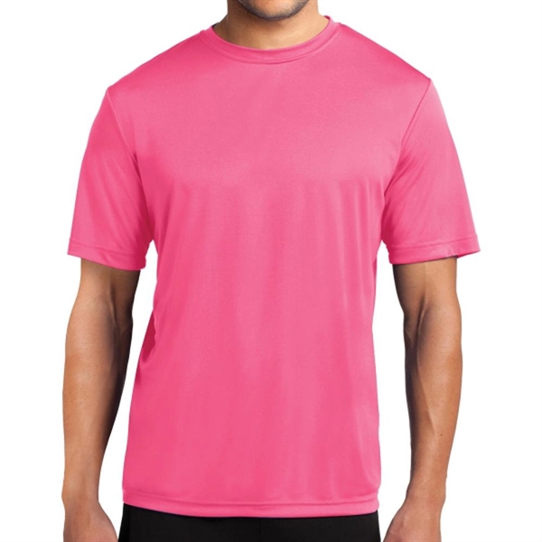 Neon Pink color option for Polyester T Shirt