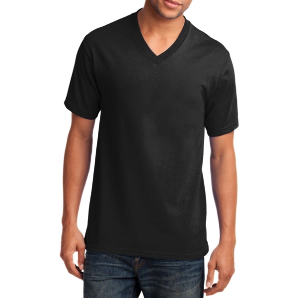 Jet Black color option for Classic Cotton V Neck Tee