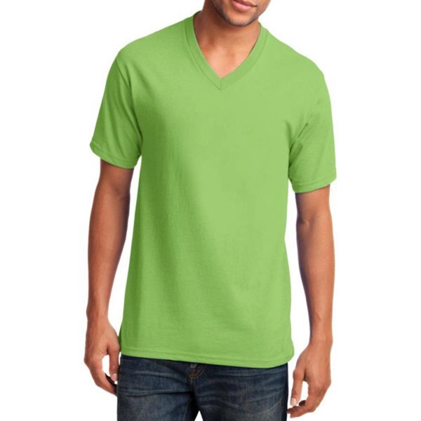 Lime color option for Classic Cotton V Neck Tee