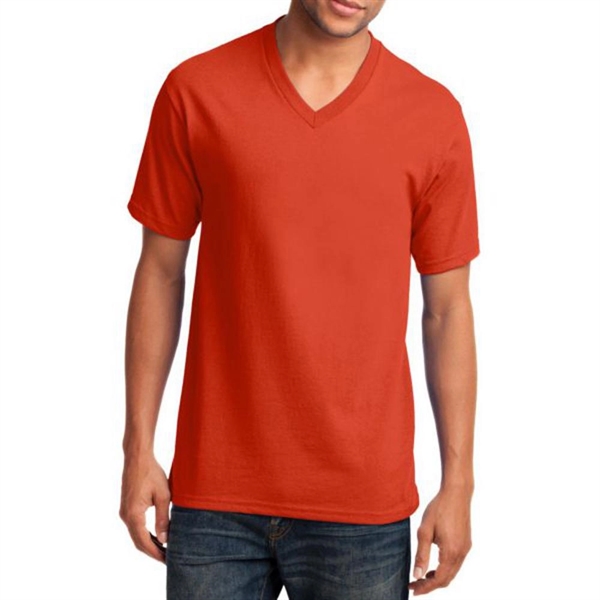 Orange color option for Classic Cotton V Neck Tee