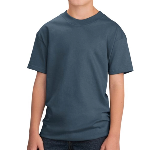 Dark Heather Gray color option for Classic Junior Cotton Tee