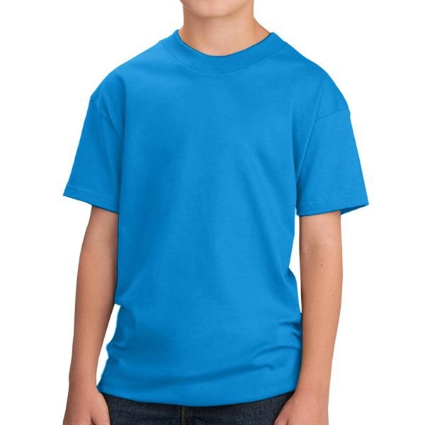 Neon Blue color option for Classic Junior Cotton Tee