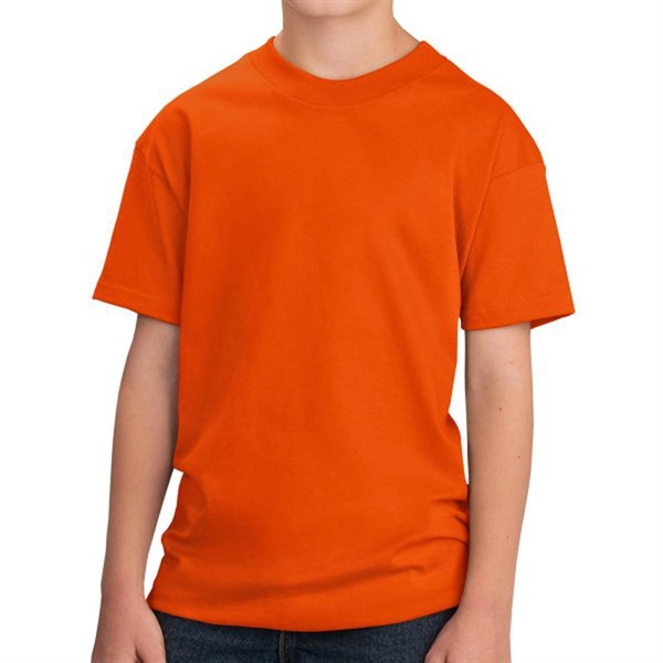 Neon Orange color option for Classic Junior Cotton Tee