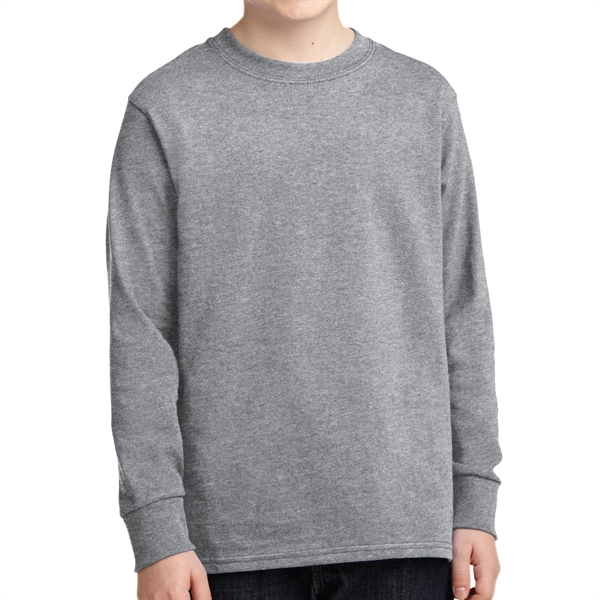 Athletic Heather color option for Stylish Long Sleeve Cotton Shirt