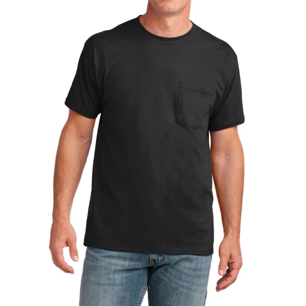 Jet Black color option for Classic Cotton Pocket Tee