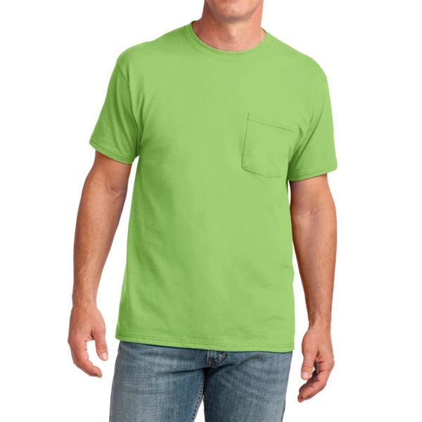 Lime color option for Classic Cotton Pocket Tee