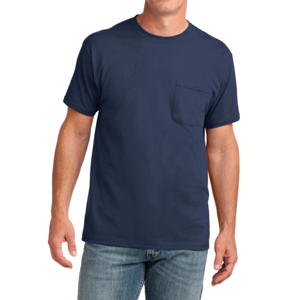 Navy color option for Classic Cotton Pocket Tee