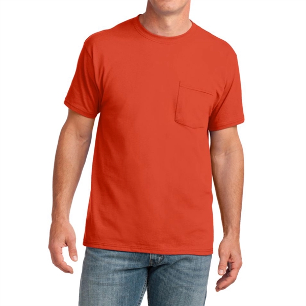 Orange color option for Classic Cotton Pocket Tee