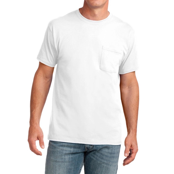 White color option for Classic Cotton Pocket Tee