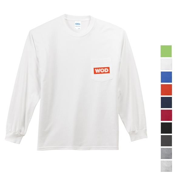 White color option for Stylish Long Sleeve Pocket Tee