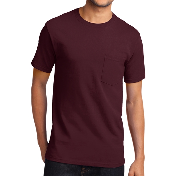Athletic Maroon color option for Everyday Long Sleeve Pocket Tee