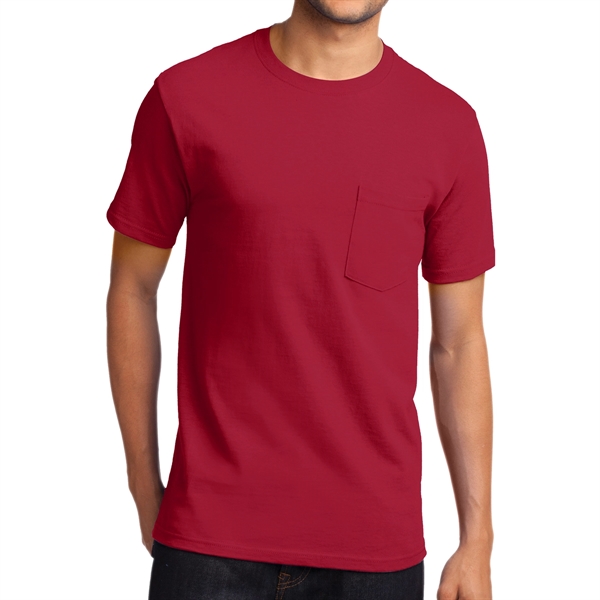 Red color option for Everyday Long Sleeve Pocket Tee