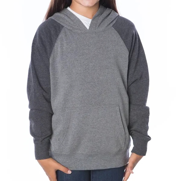 Nickel/Carbon color option for Evolution Youth Hooded Sweatshirt