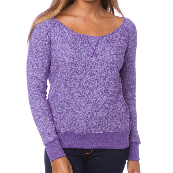 Purple Haze color option for Cotton Crew Off The Shoulder Sweater