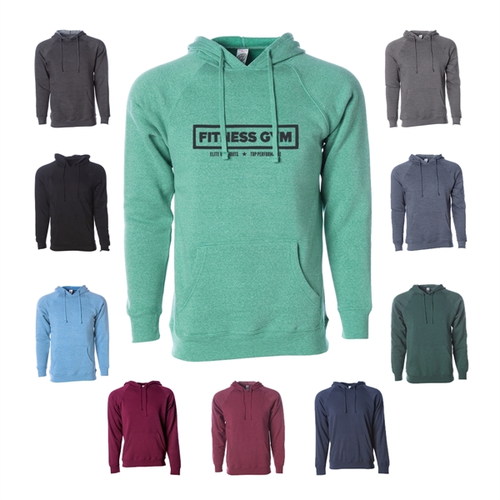 Photo of Unisex Raglan Hooded Pullover.