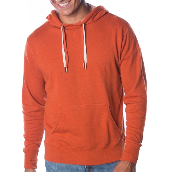 Burnt Orange Heather color option for Stylish Pullover With Hood In Heather