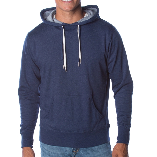 Navy Heather color option for Stylish Pullover With Hood In Heather