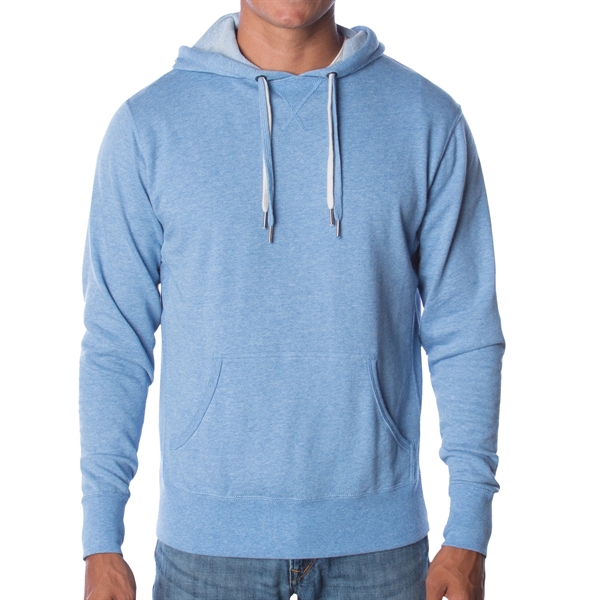 Sky Heather color option for Stylish Pullover With Hood In Heather