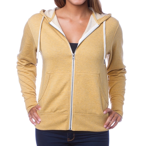 Oatmeal Heather color option for Stylish Sweatshirt With Hood In Heather
