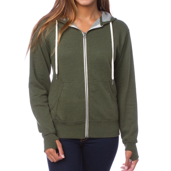 Olive Heather color option for Stylish Sweatshirt With Hood In Heather