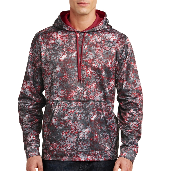 Deep Red color option for Sport Tek® Sport Wick® Mineral Freeze Pullover Hoodie