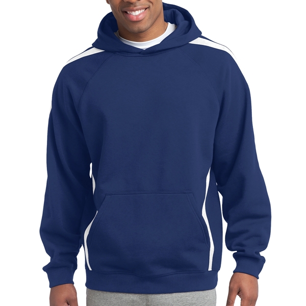 True Navy-White color option for Stripe Pullover Hooded Sweatshirt