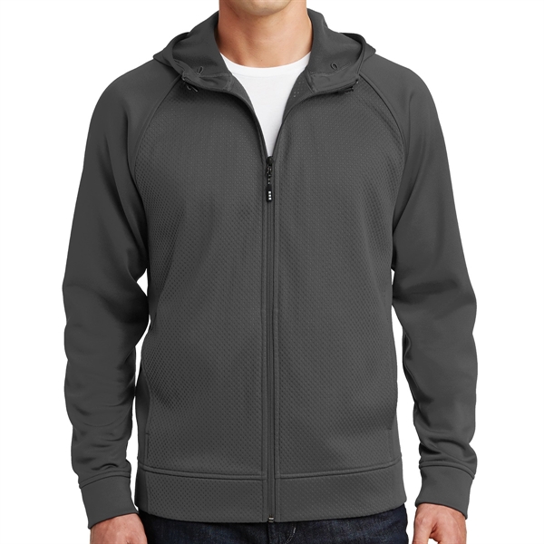 Iron Gray color option for Sport Tek® Fleece Zippered Hoodie