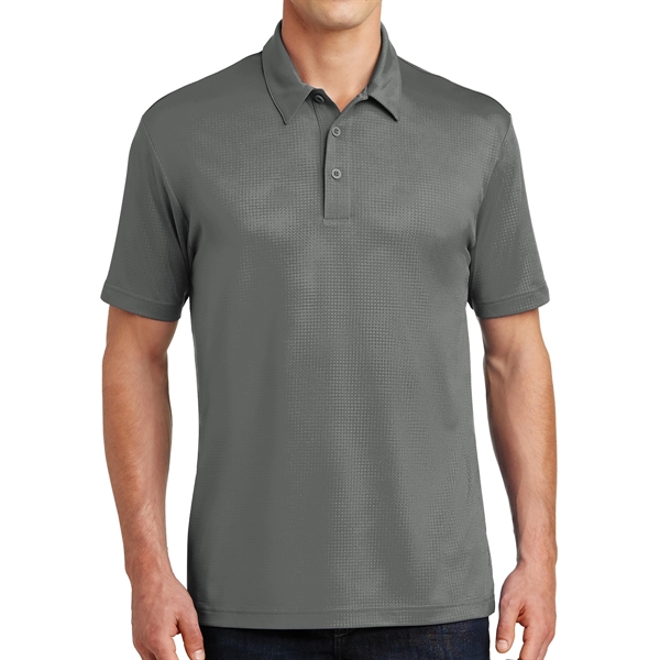 Dark Smoke Gray color option for Sport Tek® Posi Charge® Durable Polo