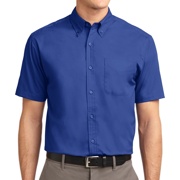 Royal/Classic Navy color option for Ladies Short Sleeve Essential Polo Shirt