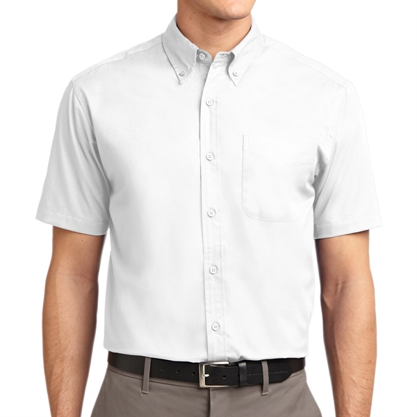White/Light Stone color option for Ladies Short Sleeve Essential Polo Shirt