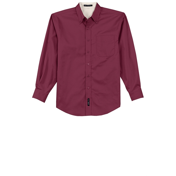 Red/Light Stone color option for Sleek Corporate Shirt