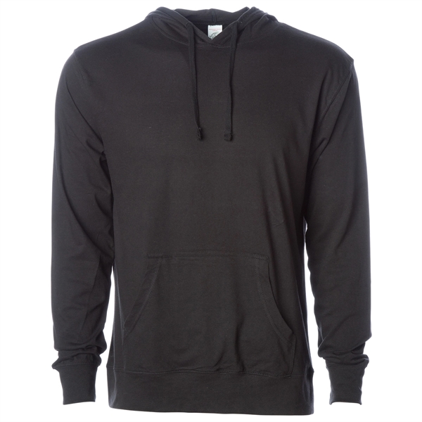 Black color option for Lightweight Jersey Pullover With Hood For Men