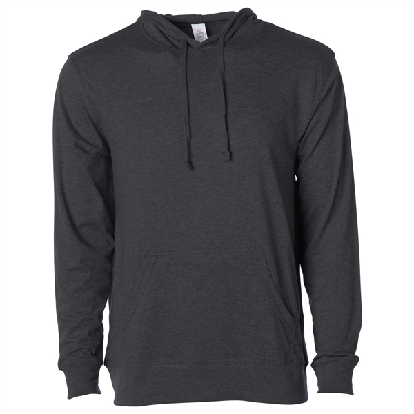 Charcoal Heather color option for Lightweight Jersey Pullover With Hood For Men