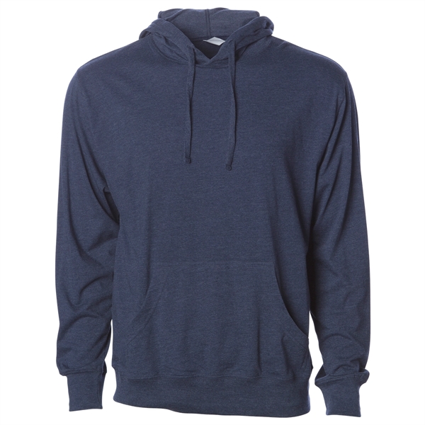 Classic Navy Heather color option for Lightweight Jersey Pullover With Hood For Men